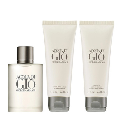 Giorgio Armani Acqua Di Gio Набор (туалетная вода 100 мл + гель для душа 75 мл + бальзам после бритья 75 мл)