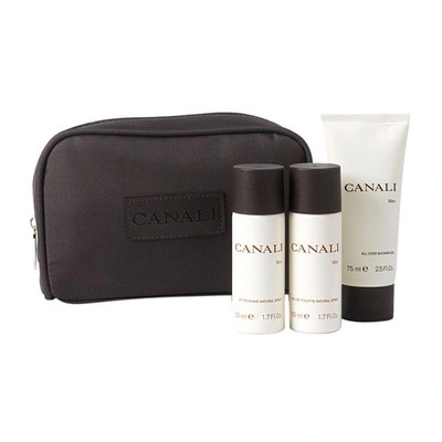 Canali Canali Men Набор (туалетная вода 50 мл + гель для душа 75 мл + лосьон после бритья 50 мл + косметичка)