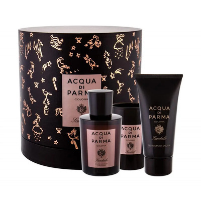 Acqua di Parma Colonia Sandalo Concentree Набор (одеколон 100 мл + гель для душа 75 мл + свеча 65 гр)
