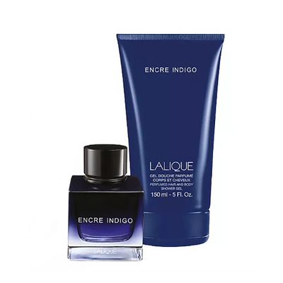 Lalique Encre Indigo Набор (парфюмерная вода 100 мл + гель для душа 150 мл)