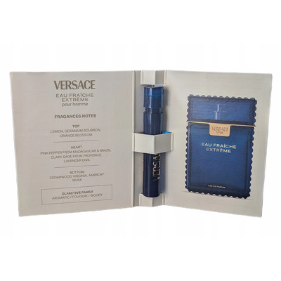 Миниатюра Versace Versace Man Eau Fraiche Extreme Парфюмерная вода 1 мл - пробник духов