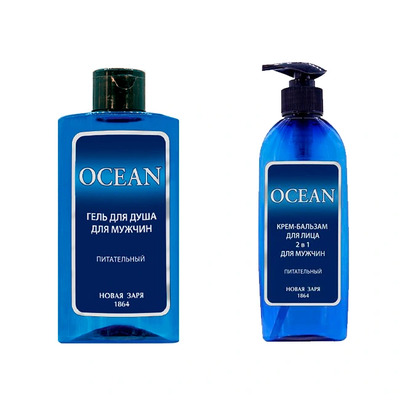 Nouvelle Etoile Ocean Pour Homme Набор (гель для душа 450 мл + крем после бритья 250 мл)