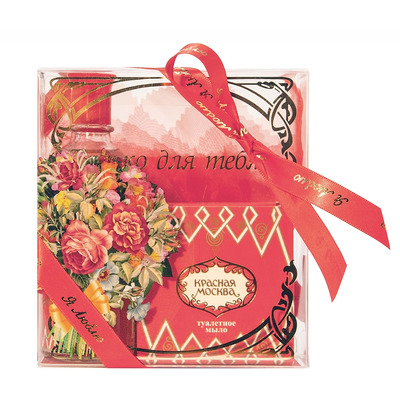 Nouvelle Etoile Красная Москва одеколон Набор (одеколон 100 мл + мыло 50 гр)