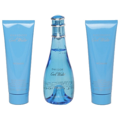 Davidoff Cool Water Набор (туалетная вода 100 мл + гель для душа 75 мл + лосьон для тела 75 мл)