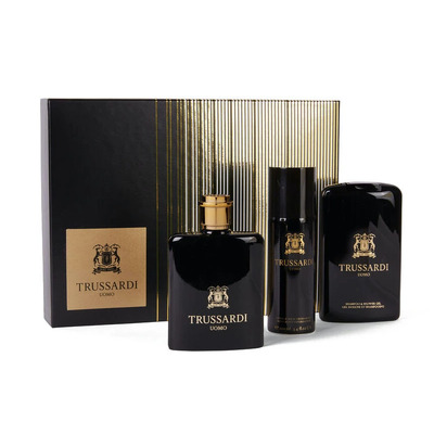 Trussardi Uomo Набор (туалетная вода 100 мл + гель для душа 200 мл + дезодорант-спрей 100 мл)