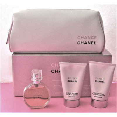 Chanel Chance Набор (парфюмерная вода 35 мл + гель для душа 50 мл + лосьон для тела 50 мл + косметичка)