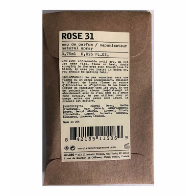 Миниатюра Le Labo Rose 31 Парфюмерная вода 0.75 мл - пробник духов