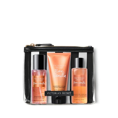 Victoria`s Secret Bare Vanilla Набор (гель для душа 89 мл + лосьон для тела 75 мл + дымка для тела 75 мл)