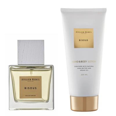 Atelier Rebul Bisous Набор (парфюмерная вода 100 мл + лосьон для тела 200 мл)