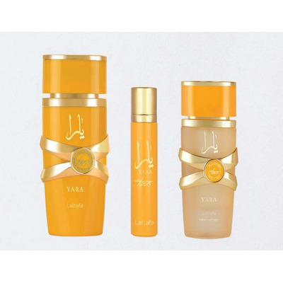 Lattafa Perfumes Yara Tous Набор (парфюмерная вода (уценка) 100 мл + парфюмерная вода (уценка) 12 мл + дымка для волос (уценка) 50 мл)
