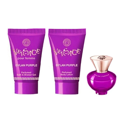 Versace Dylan Purple Набор (парфюмерная вода 5 мл + гель для душа 25 мл + лосьон для тела 25 мл)