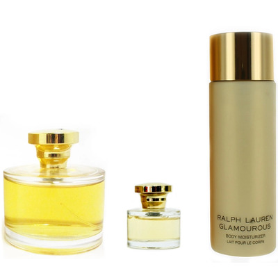 Ralph Lauren Glamourous Набор (парфюмерная вода 100 мл + парфюмерная вода 7 мл + лосьон для тела 200 мл)