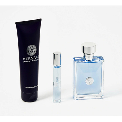 Versace Versace Pour Homme Набор (туалетная вода 100 мл + туалетная вода 10 мл + гель для душа 150 мл)