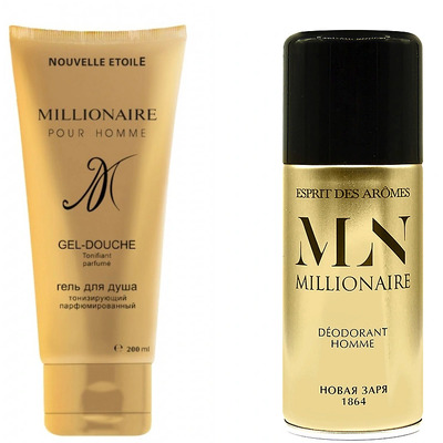 Nouvelle Etoile Millionaire Набор (гель для душа 200 мл + дезодорант-спрей 150 мл)
