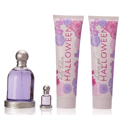 Jesus Del Pozo Halloween Набор (туалетная вода 100 мл + туалетная вода 4.5 мл + гель для душа 100 мл + лосьон для тела 100 мл)