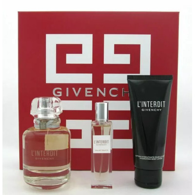 Givenchy L Interdit Eau de Toilette 2019 Набор (туалетная вода 80 мл + туалетная вода 15 мл + лосьон для тела 75 мл)