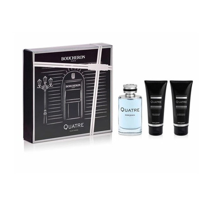 Boucheron Quatre Pour Homme Набор (туалетная вода 100 мл + гель для душа 100 мл + бальзам после бритья 100 мл)