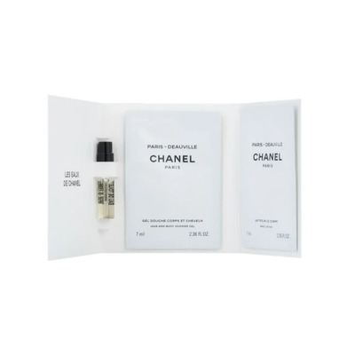 Chanel Paris Deauville Набор (туалетная вода 1.5 мл + гель для душа 7 мл + лосьон для тела 7 мл)