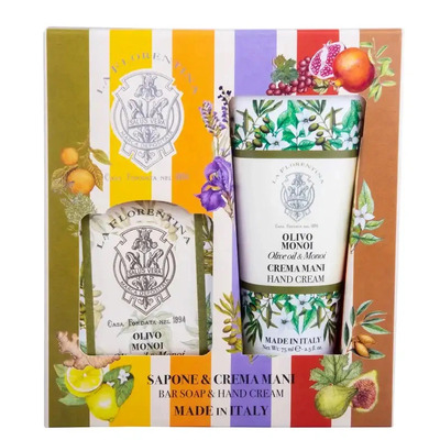 La Florentina Olive Oil and Monoi Набор (мыло 106 гр + крем для рук 75 мл)
