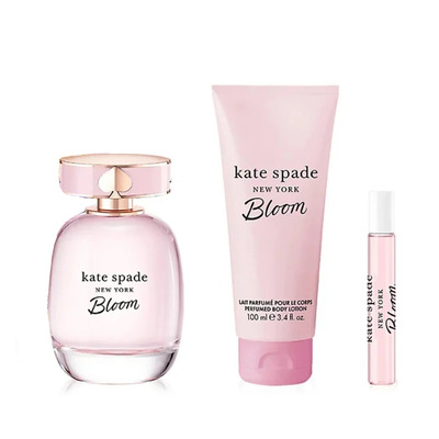 Kate Spade New York Bloom Набор (туалетная вода 100 мл + туалетная вода 7.5 мл + лосьон для тела 100 мл)